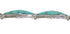 Turquoise Inlay Sterling Silver Southwest Link Bracelet AX54649